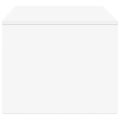 vidaXL Coffee Table White 80 x 50 x 40 cm Engineered Wood 6