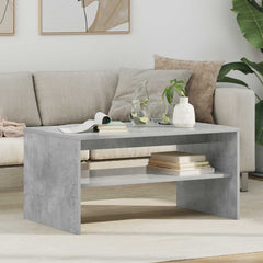vidaXL Coffee Table Concrete Grey 80 x 50 x 40 cm Engineered Wood 1