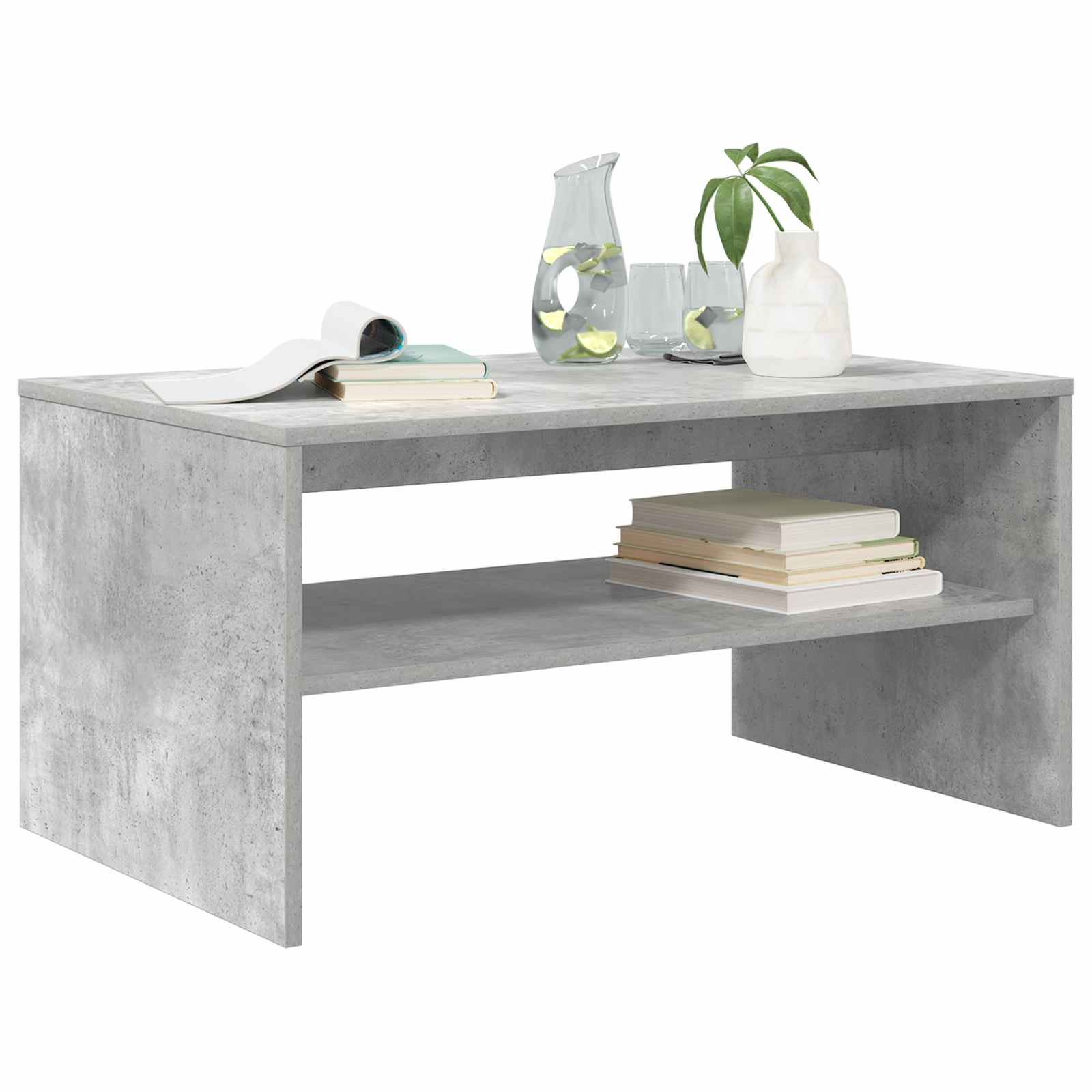 vidaXL Coffee Table Concrete Grey 80 x 50 x 40 cm Engineered Wood 3