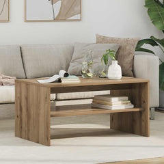 vidaXL Coffee Table Artisan Oak 80 x 50 x 40 cm Engineered Wood 1
