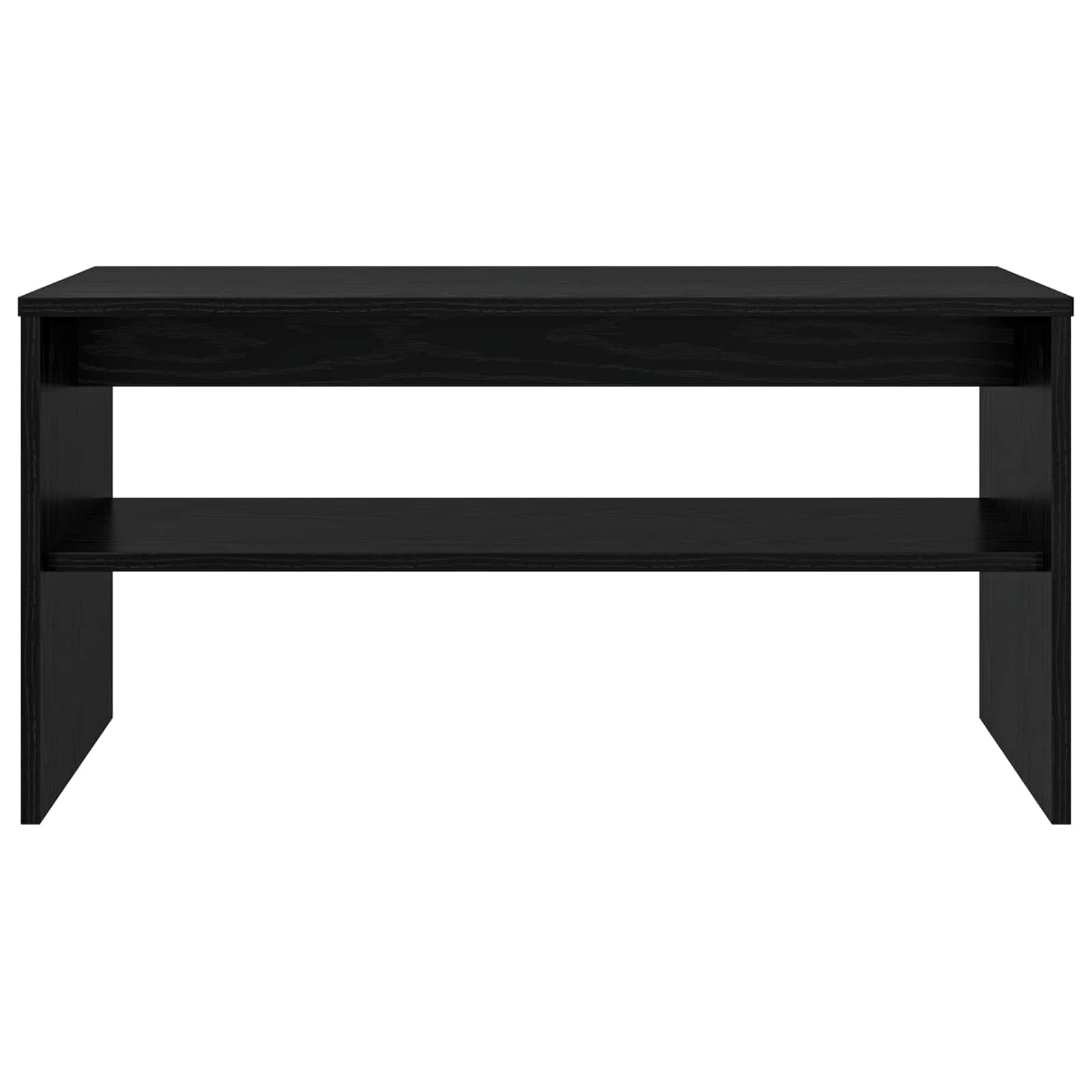 vidaXL TV Cabinet 80 x 35 x 40 cm Black Oak Engineered Wood 5