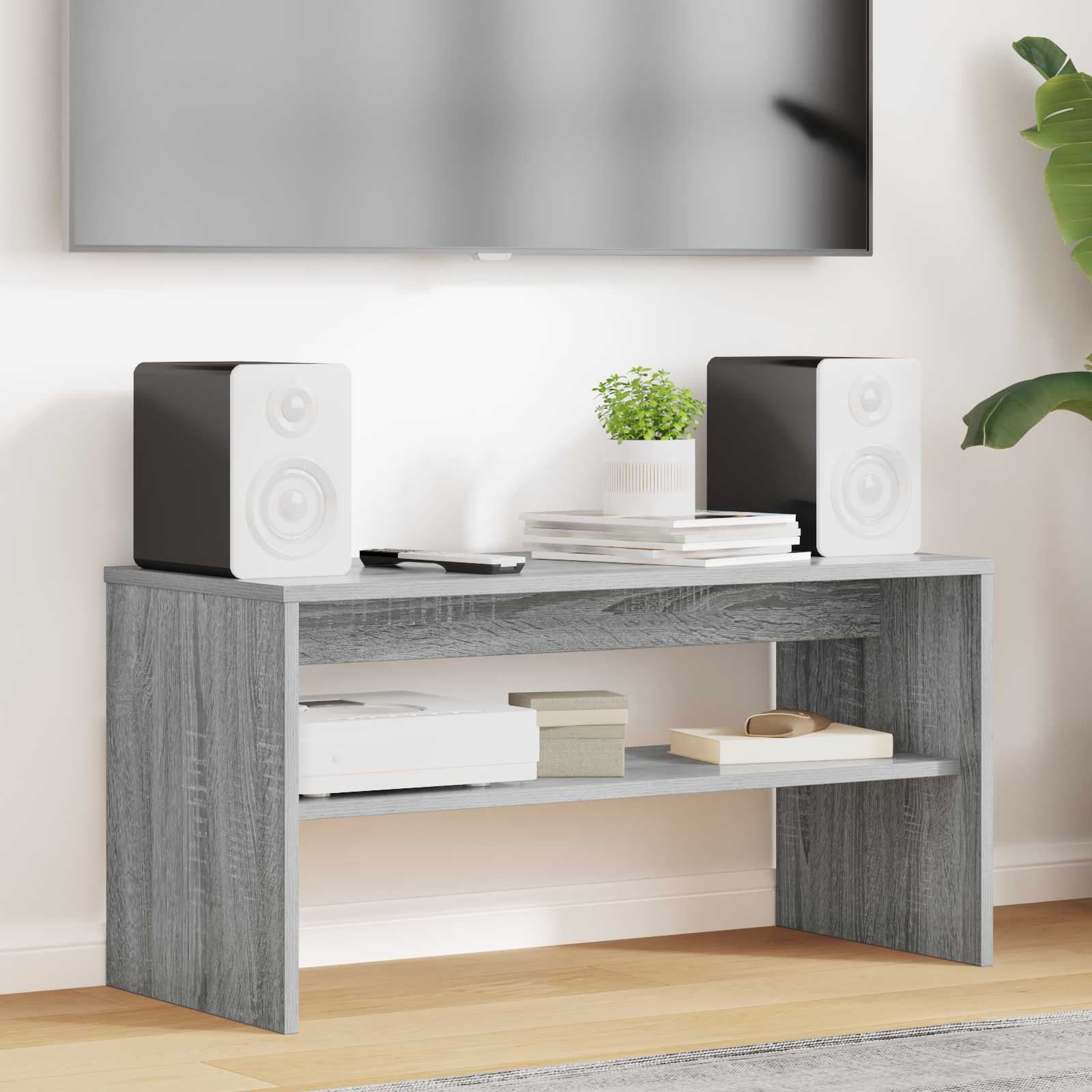 vidaXL TV Cabinet 80 x 35 x 40 cm Grey Sonoma Engineered Wood 1
