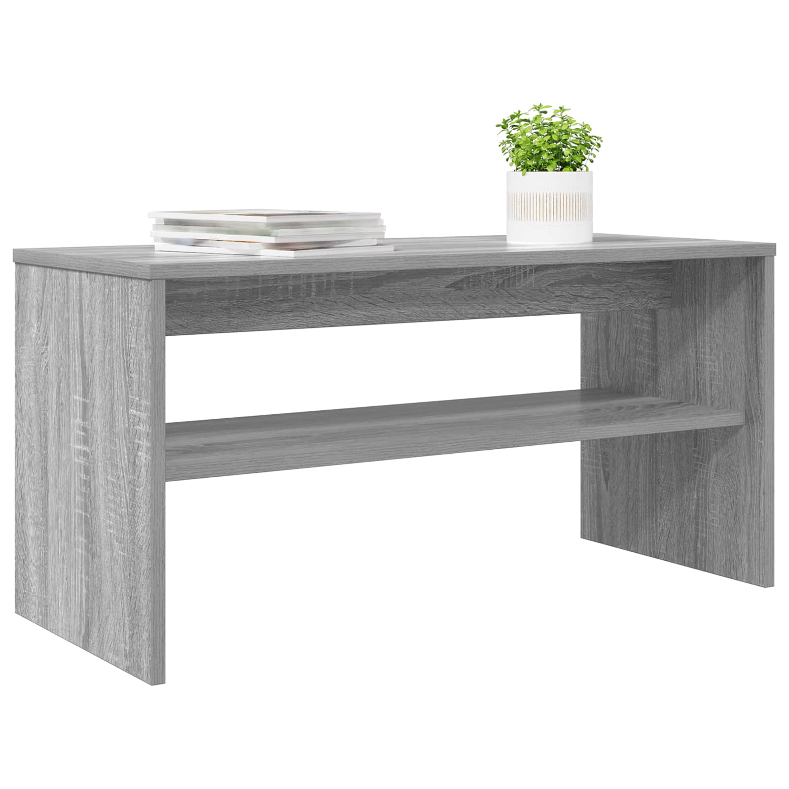 vidaXL TV Cabinet 80 x 35 x 40 cm Grey Sonoma Engineered Wood 3