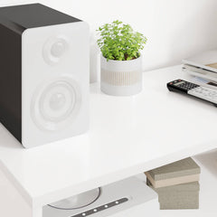 vidaXL TV Cabinet 100 x 35 x 40 cm White Engineered Wood 4