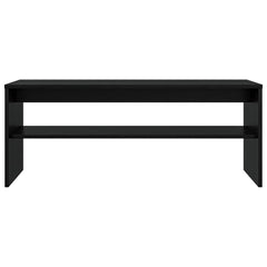 vidaXL TV Cabinet 100 x 35 x 40 cm Black Oak Engineered Wood 5
