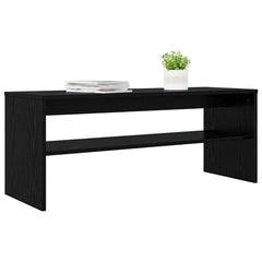 vidaXL TV Cabinet 100 x 35 x 40 cm Black Oak Engineered Wood 3