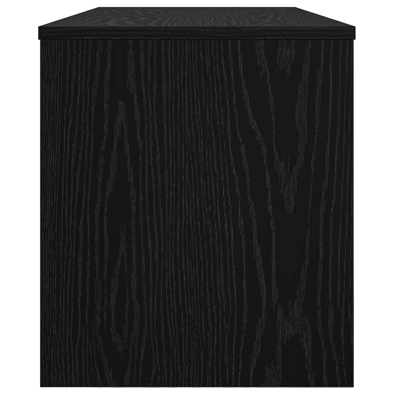 vidaXL TV Cabinet 100 x 35 x 40 cm Black Oak Engineered Wood 6