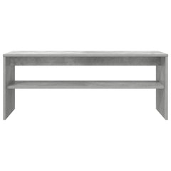 vidaXL TV Cabinet 100 x 35 x 40 cm Concrete Grey Engineered Wood 5