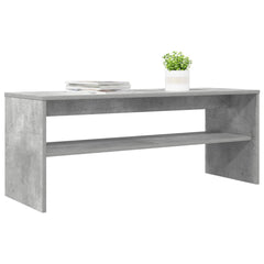 vidaXL TV Cabinet 100 x 35 x 40 cm Concrete Grey Engineered Wood 3