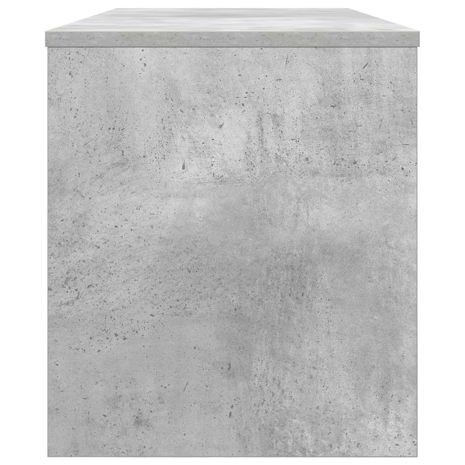 vidaXL TV Cabinet 100 x 35 x 40 cm Concrete Grey Engineered Wood 6
