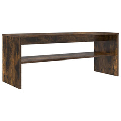 vidaXL TV Cabinet 100 x 35 x 40 cm Smoked Oak Engineered Wood 2