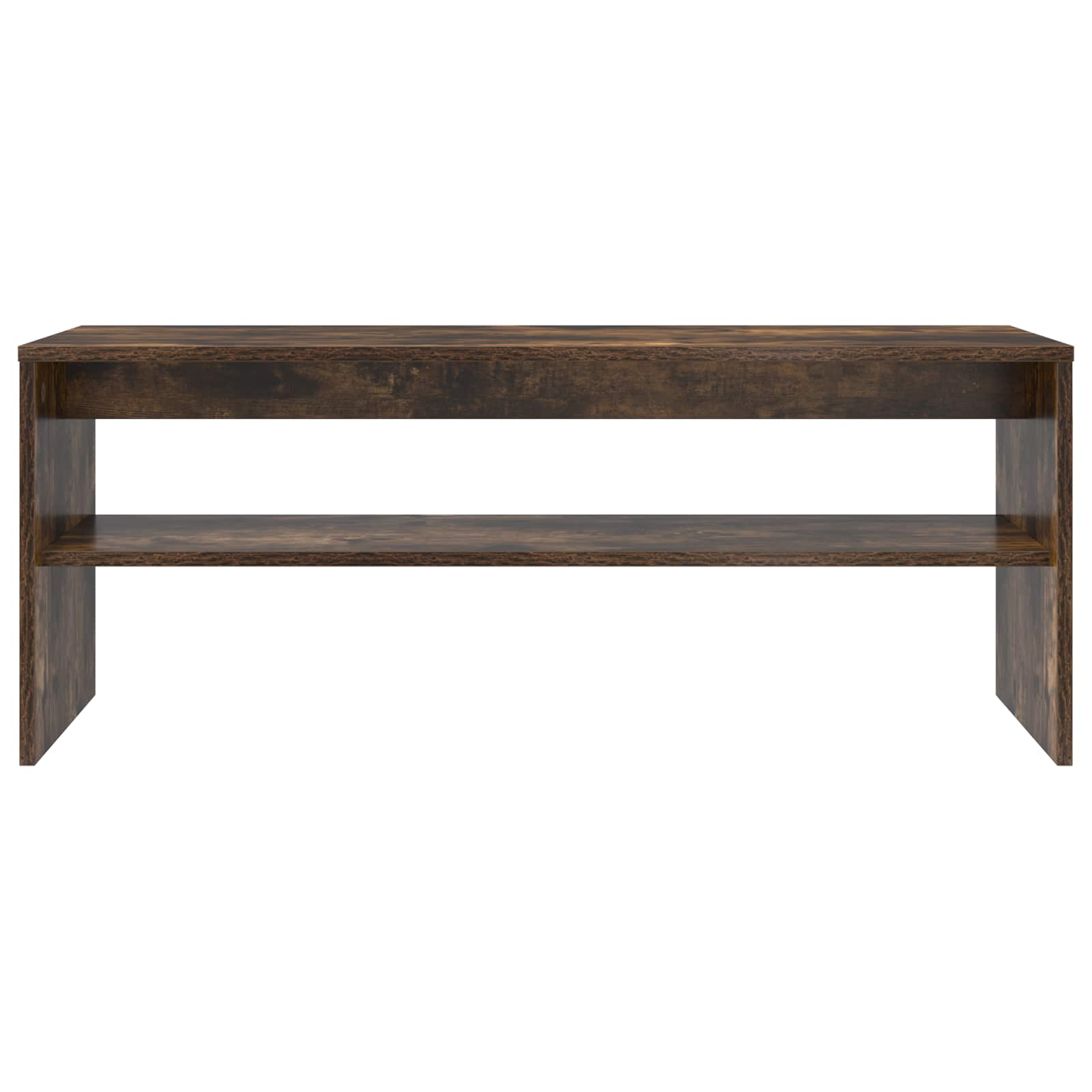 vidaXL TV Cabinet 100 x 35 x 40 cm Smoked Oak Engineered Wood 5
