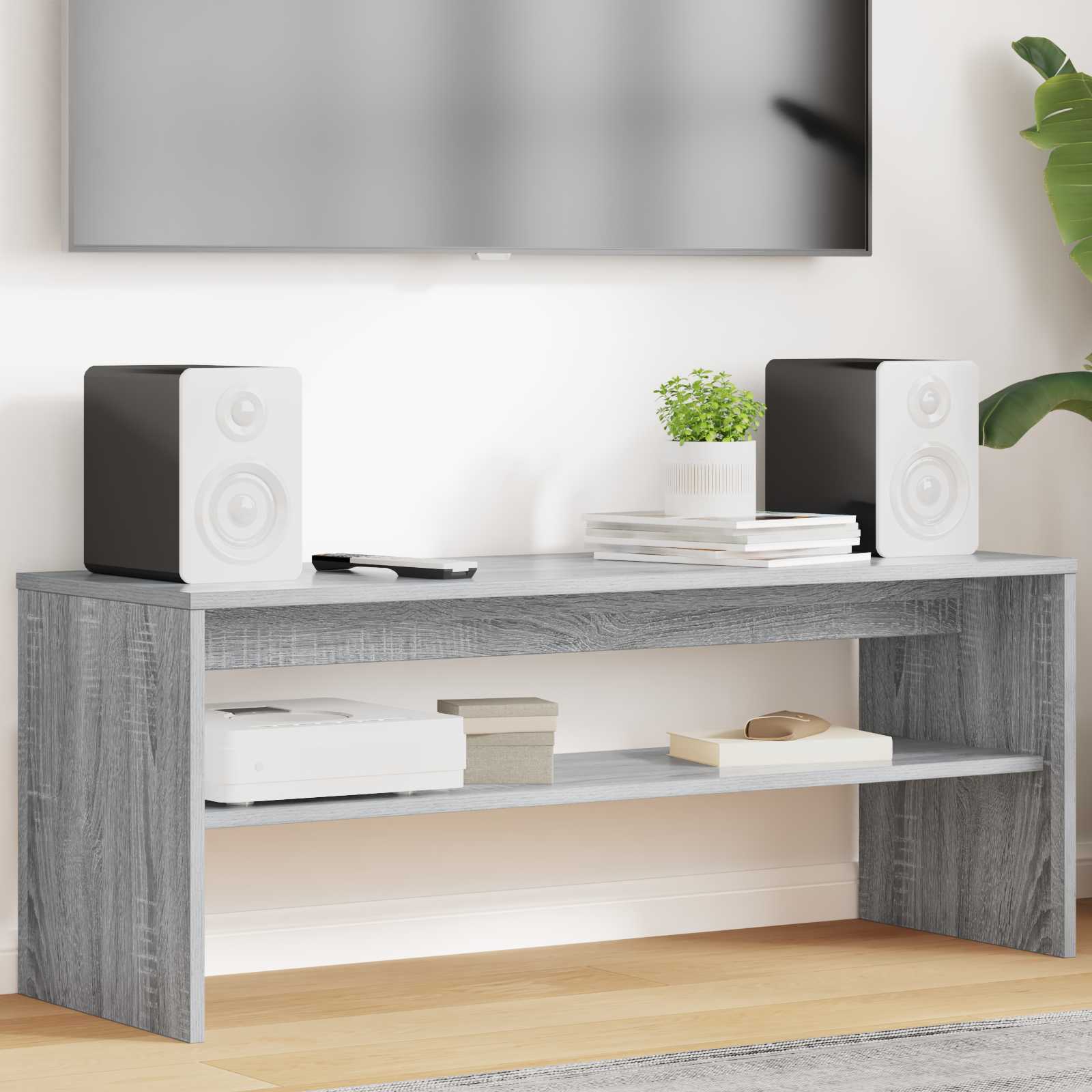 vidaXL TV Cabinet 100 x 35 x 40 cm Grey Sonoma Engineered Wood 1