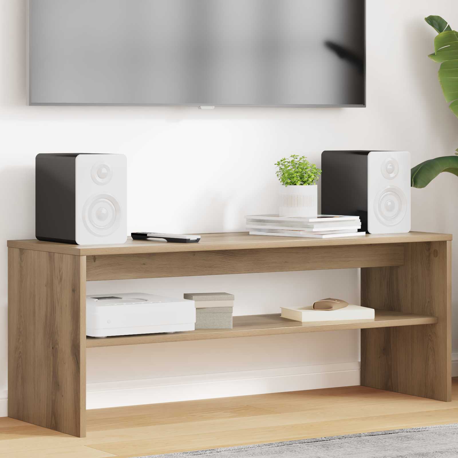 vidaXL TV Cabinet 100 x 35 x 40 cm Artisan Oak Engineered Wood 1