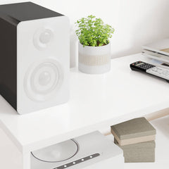 vidaXL TV Cabinet 100 x 30 x 40 cm White Engineered Wood 4