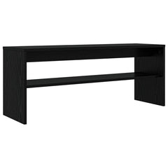 vidaXL TV Cabinet 100 x 30 x 40 cm Black Oak Engineered Wood 2