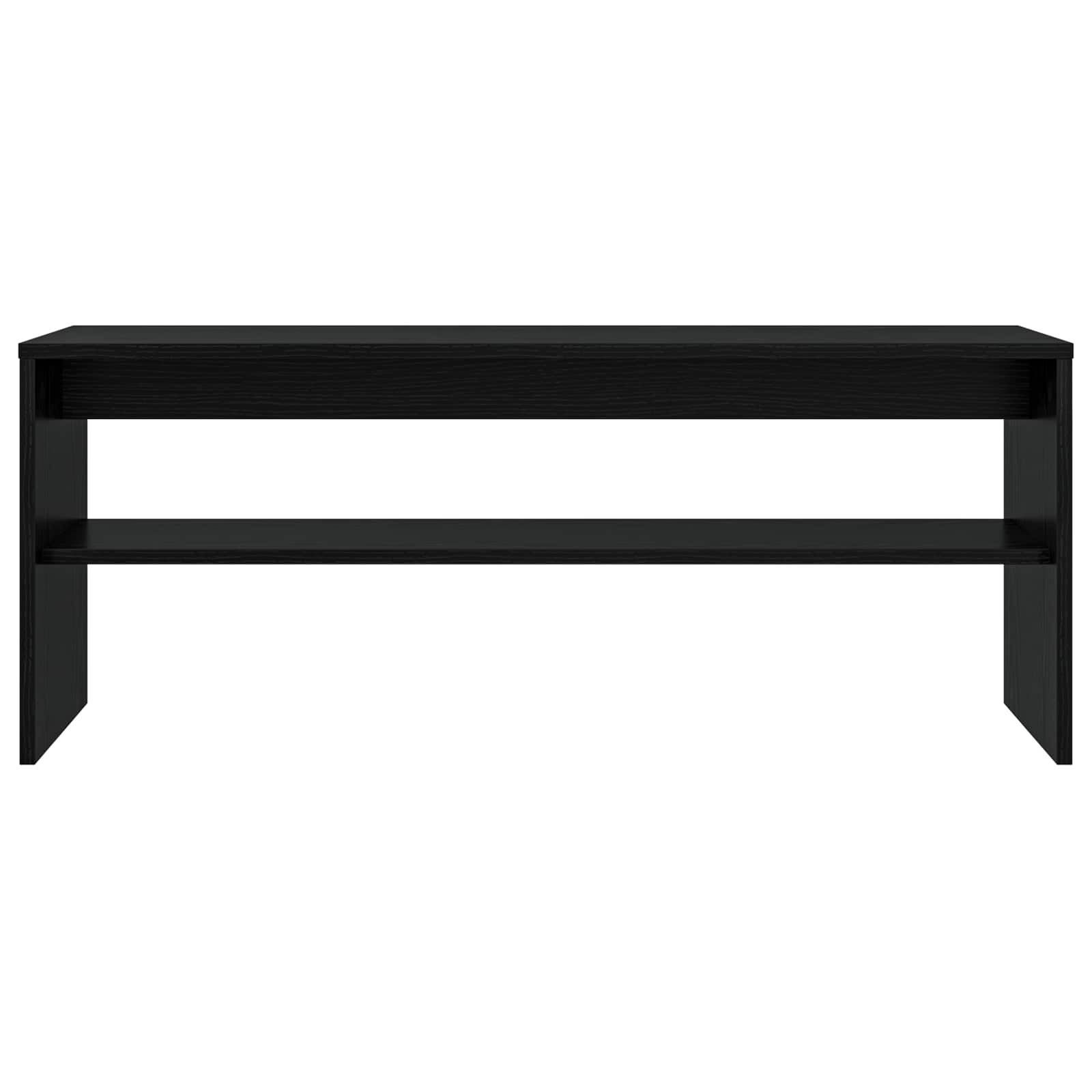 vidaXL TV Cabinet 100 x 30 x 40 cm Black Oak Engineered Wood 5