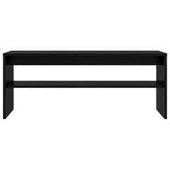 vidaXL TV Cabinet 100 x 30 x 40 cm Black Oak Engineered Wood 5