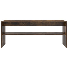 vidaXL TV Cabinet 100 x 30 x 40 cm Smoked Oak Engineered Wood 5