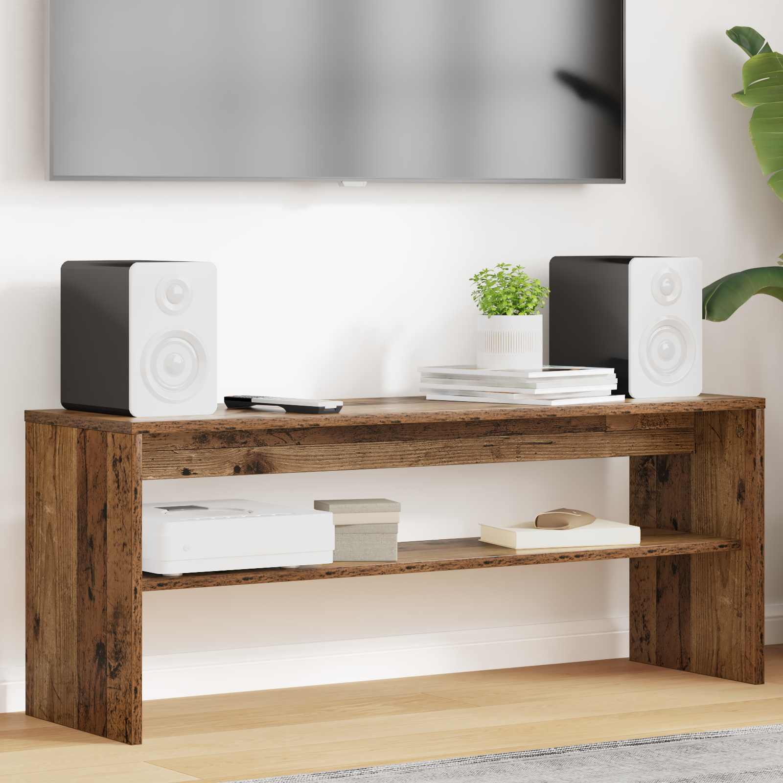 vidaXL TV Cabinet 100 x 30 x 40 cm Old Wood Engineered Wood 1