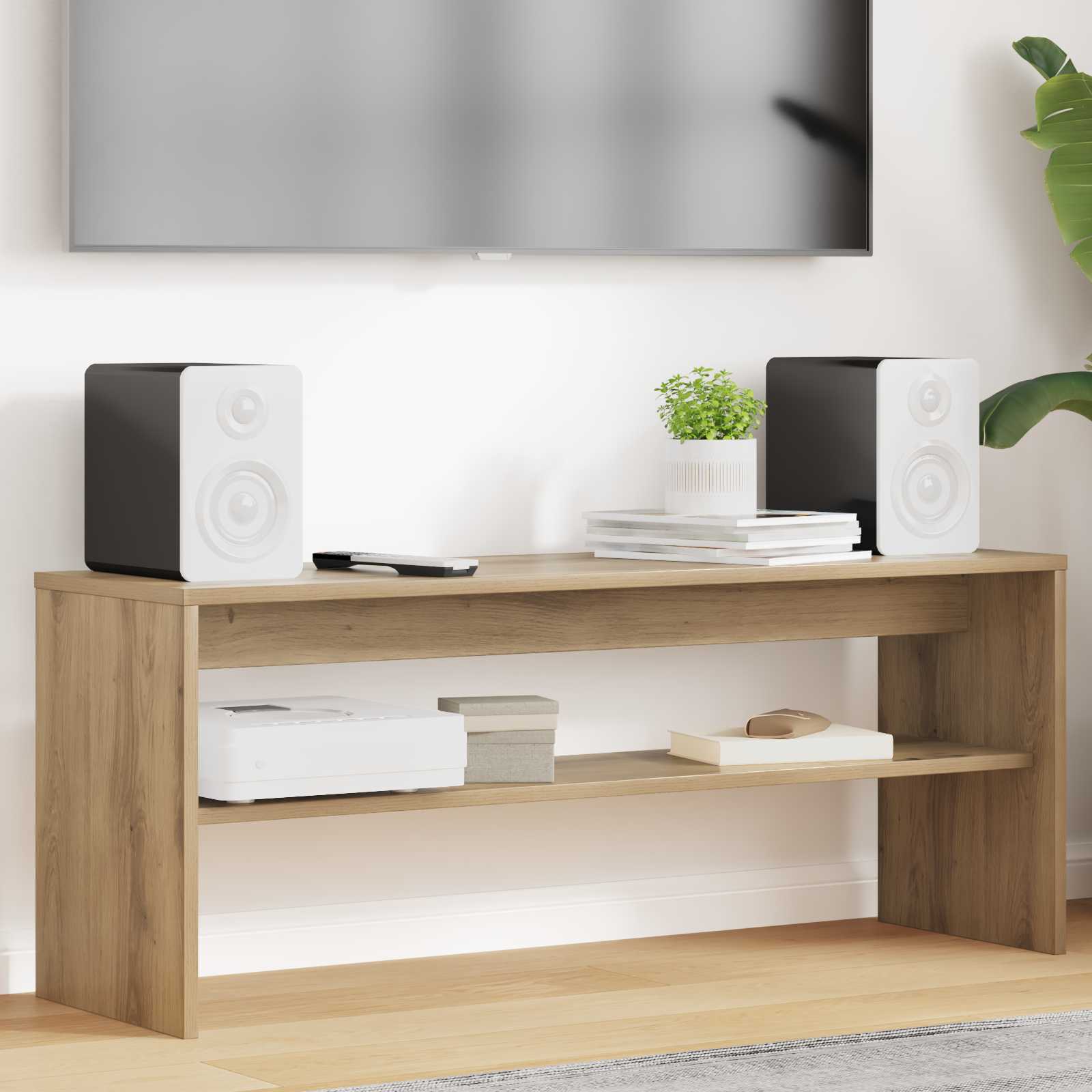 vidaXL TV Cabinet 100 x 30 x 40 cm Artisan Oak Engineered Wood 1