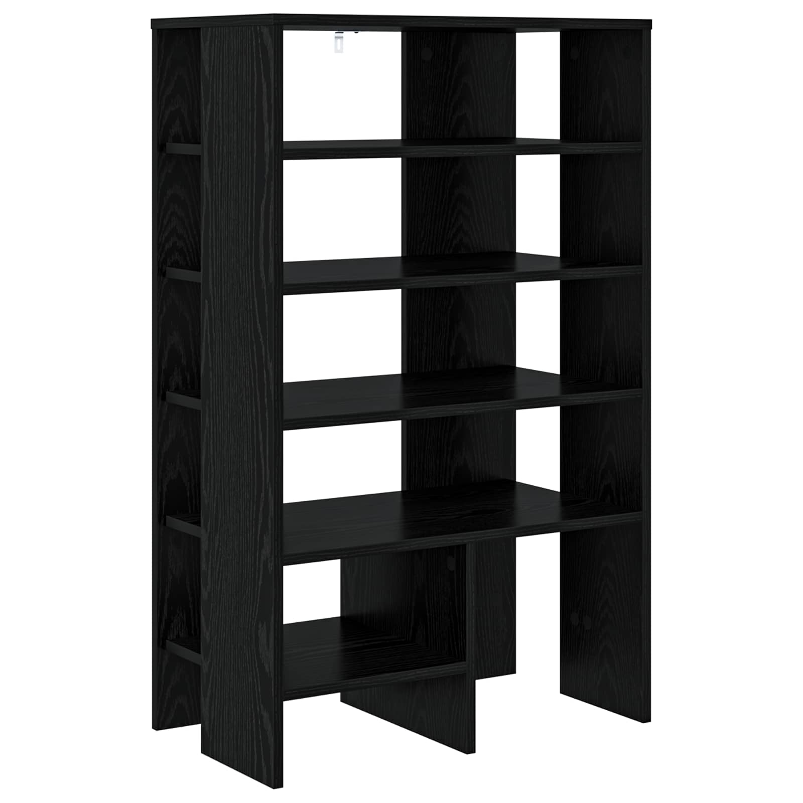 vidaXL Shoe Cabinet 2 pcs 62 x 35 x 100 cm Engineered Wood Black Oak 6