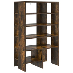 vidaXL Shoe Cabinet 2 pcs 62 x 35 x 100 cm Engineered Wood Smoked Oak 6