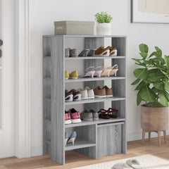 vidaXL Shoe Cabinet 2 pcs 62 x 35 x 100 cm Engineered Wood Grey Sonoma 1