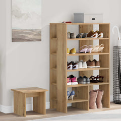 vidaXL Shoe Cabinet 2 pcs 62 x 35 x 100 cm Engineered Wood Artisan Oak 1
