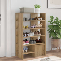 vidaXL Shoe Cabinet 2 pcs 62 x 35 x 100 cm Engineered Wood Artisan Oak 4