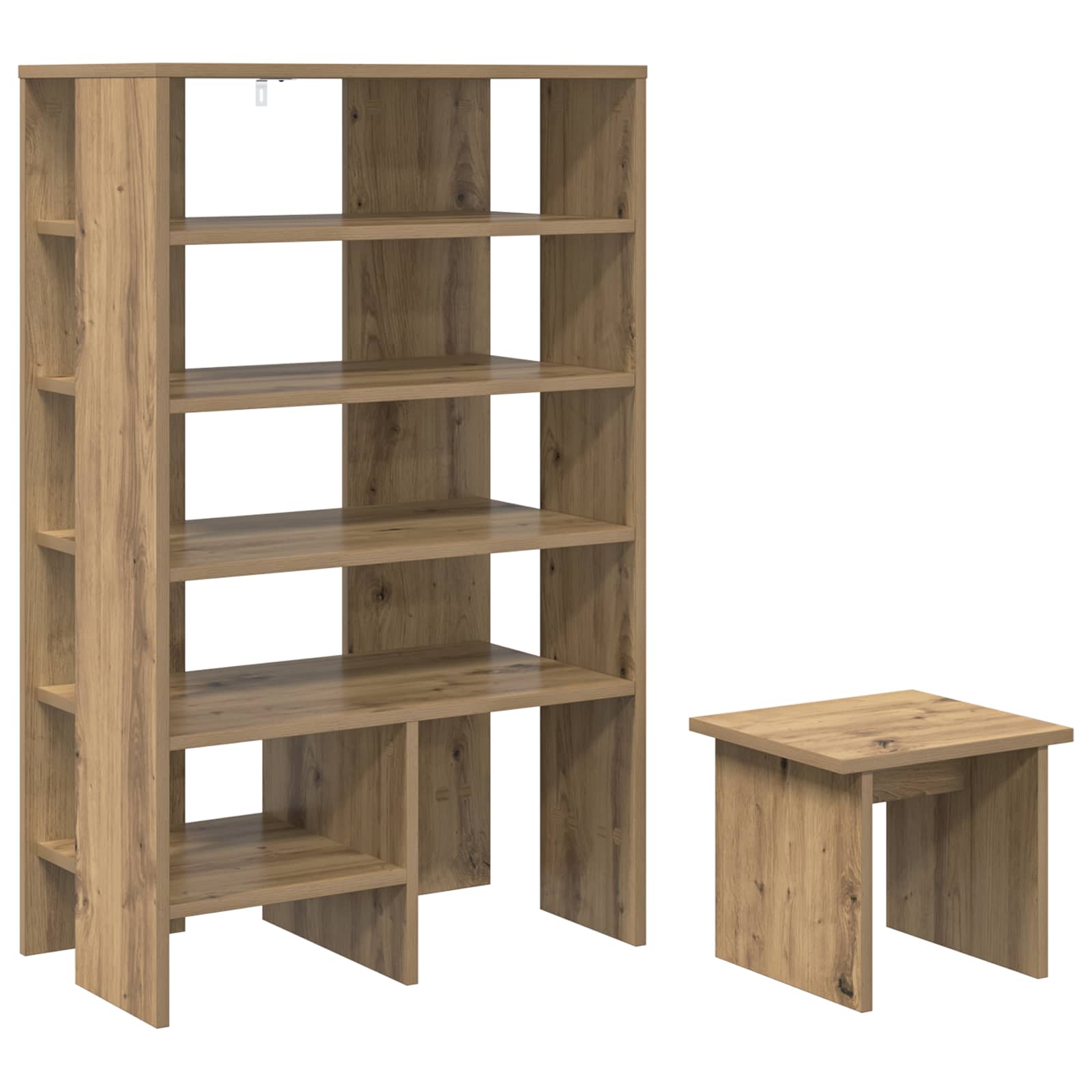 vidaXL Shoe Cabinet 2 pcs 62 x 35 x 100 cm Engineered Wood Artisan Oak 2