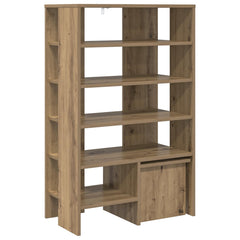 vidaXL Shoe Cabinet 2 pcs 62 x 35 x 100 cm Engineered Wood Artisan Oak 5