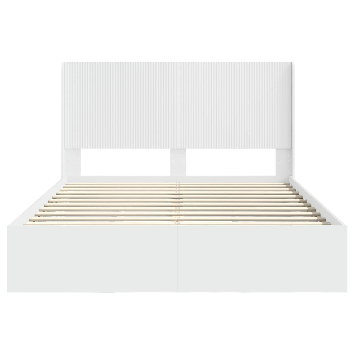 Bed Frame Storage Headboard Length White