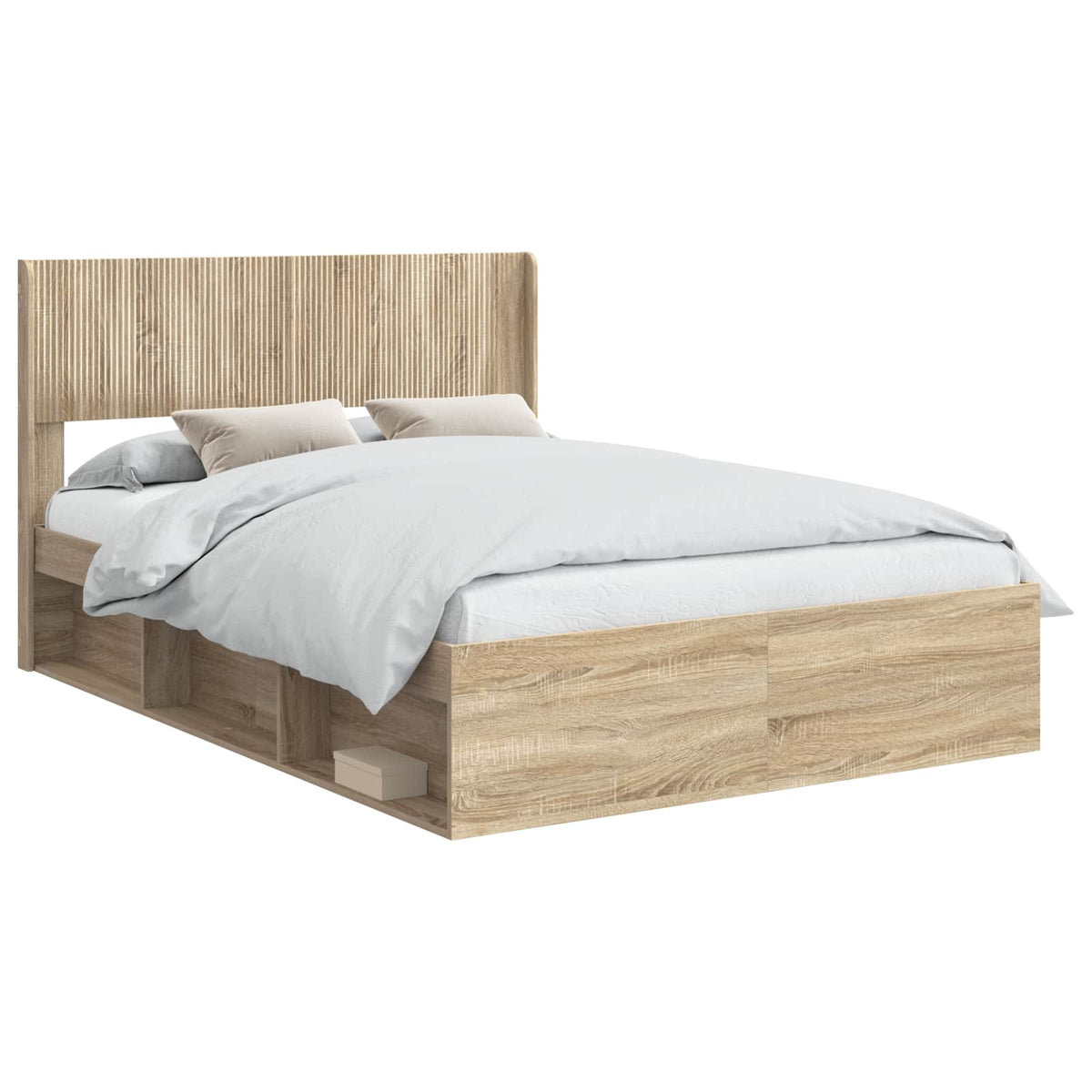 Bed Frame Storage Headboard Sonoma oak