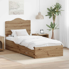 Bed Frame Engineered Wood Artisan oak