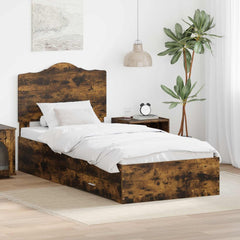 Bed Frame Engineered Wood Smoked oak
