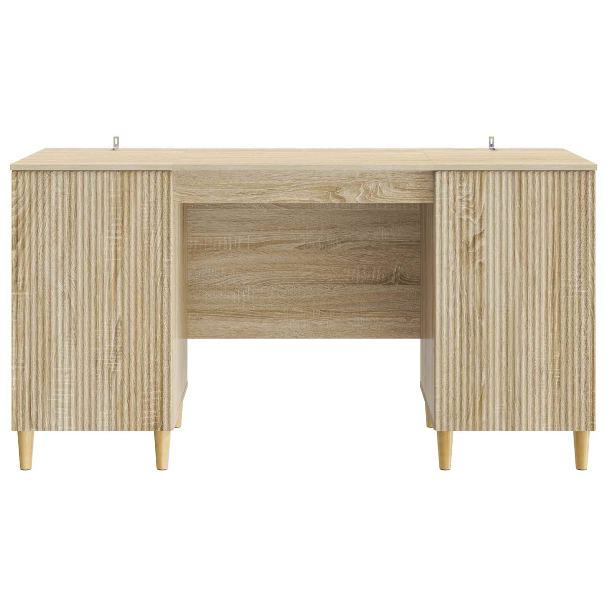 Desk with Shelf 142.5 x 50 x 75 cm Engineered Wood Sonoma oak