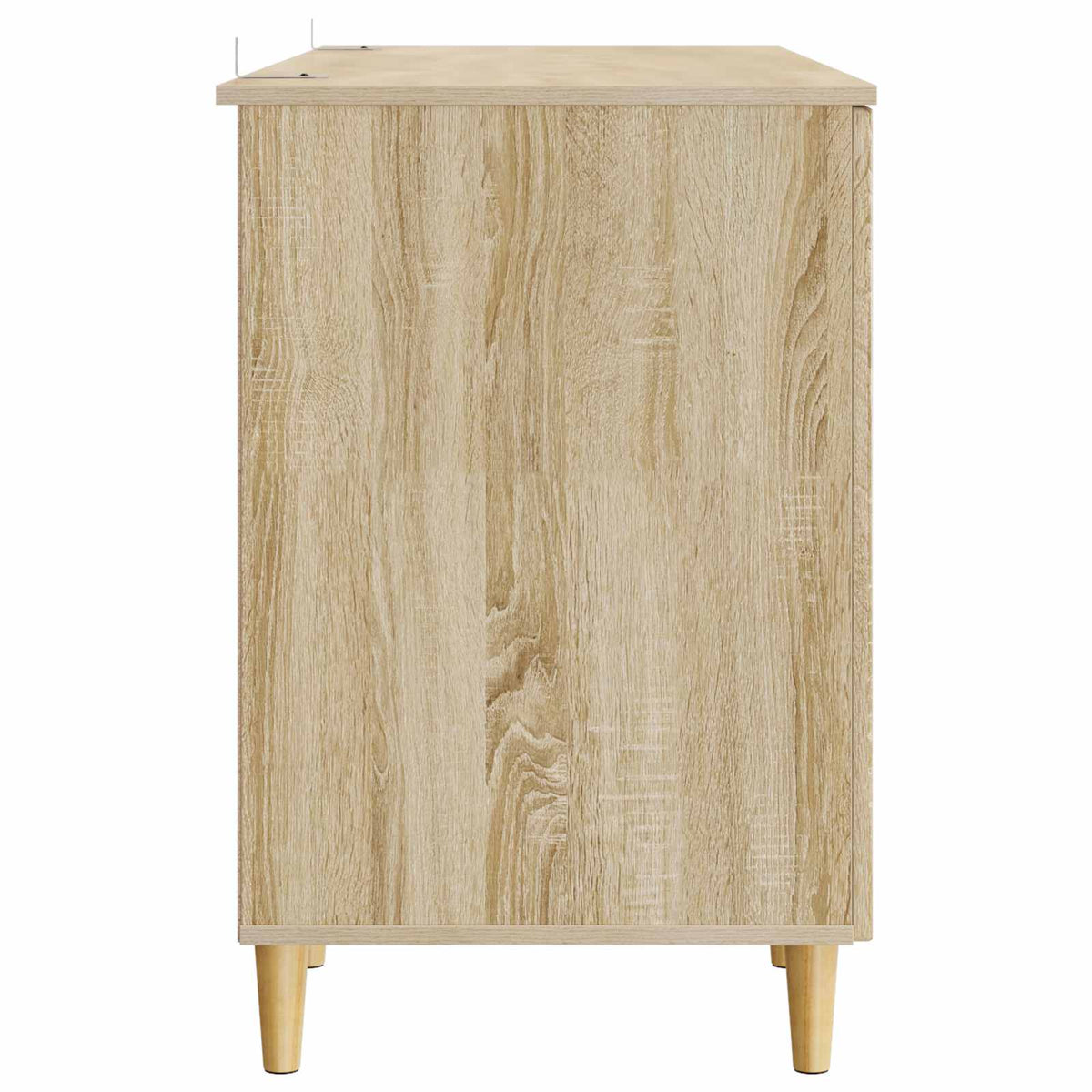 Desk with Shelf 142.5 x 50 x 75 cm Engineered Wood Sonoma oak