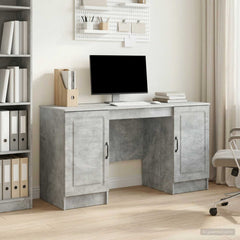 Desk 142.5 x 50 x 75 cm Engineered Wood Concrete grey