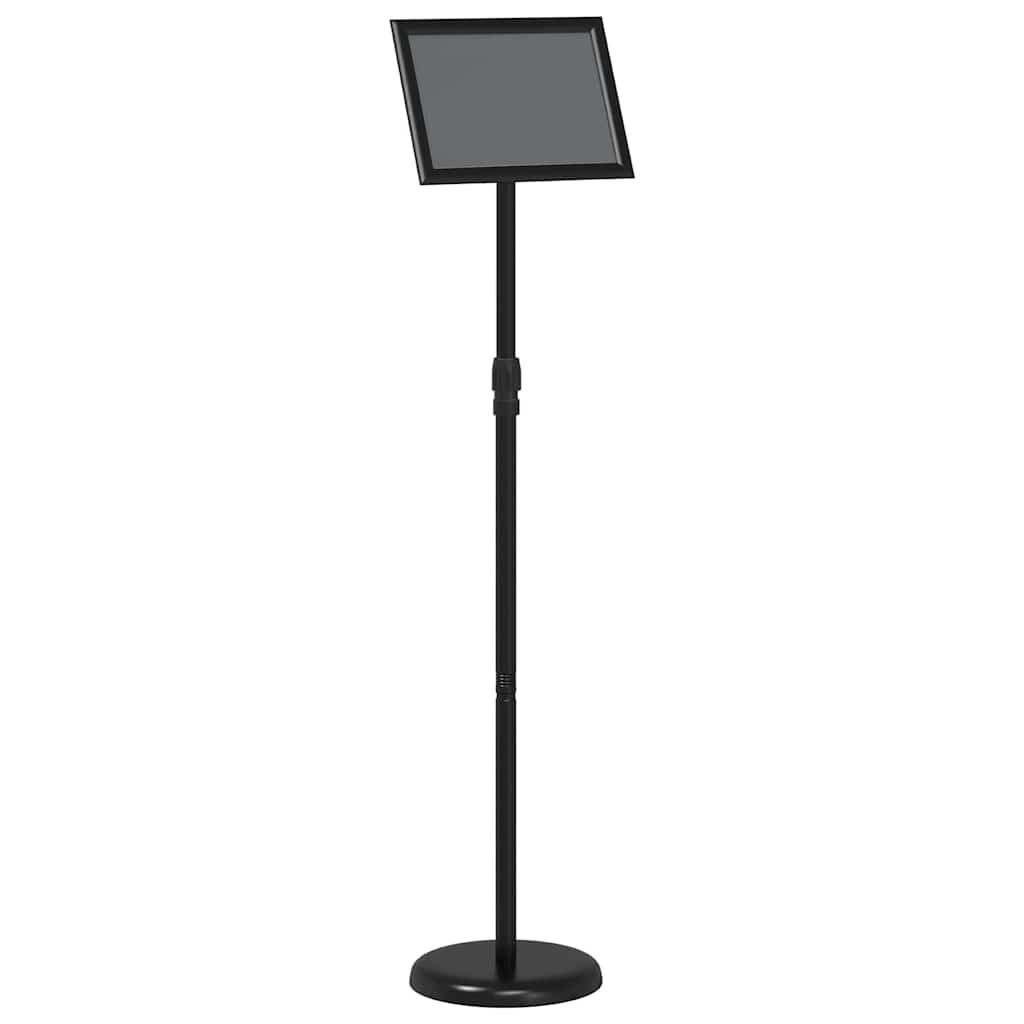vidaXL Trade Show Displays Black 25 x 25 x 125 cm Aluminum 5