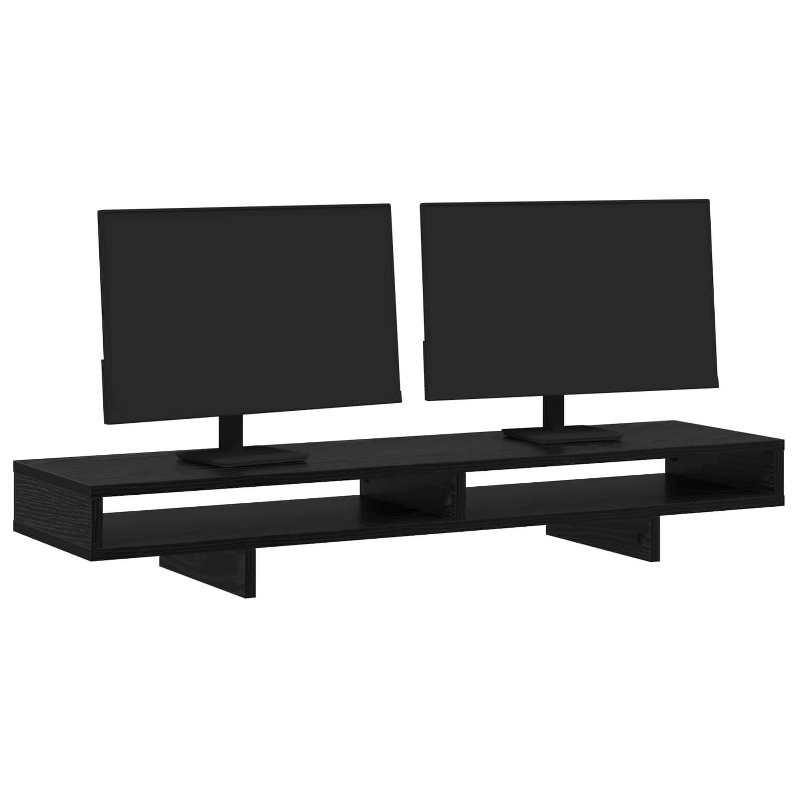 vidaXL Monitor Stand Black 100 x 27 x 15 cm Engineered Wood 3