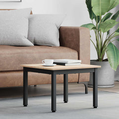 vidaXL Coffee Table Natural 50 x 50 x 36 cm Solid Pine Wood 1