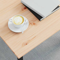 vidaXL Coffee Table Natural 50 x 50 x 36 cm Solid Pine Wood 4