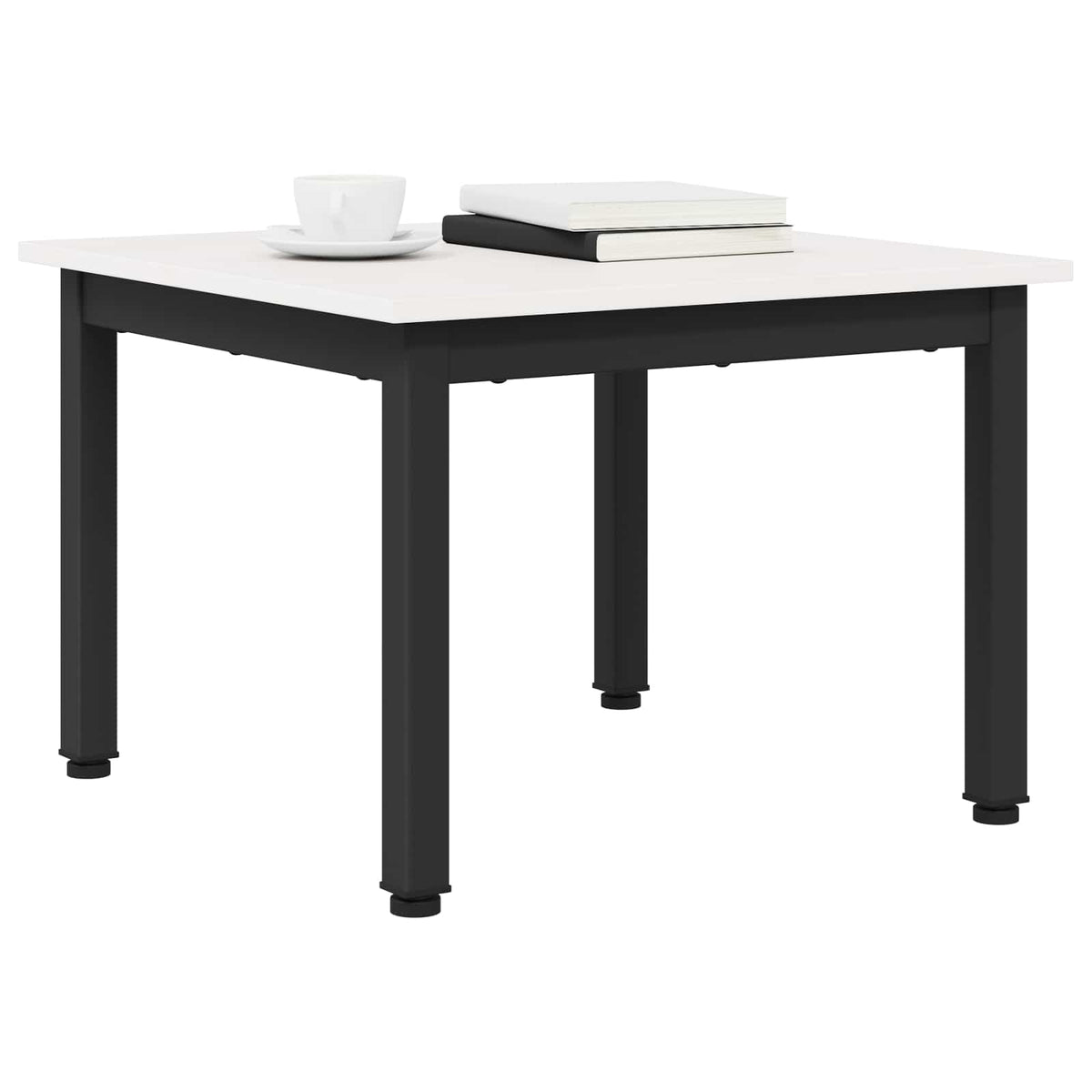 Coffee Table Solid Pine Wood White 50 cm 36 cm 50 cm