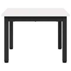 vidaXL Coffee Table White 50 x 50 x 36 cm Solid Pine Wood 6