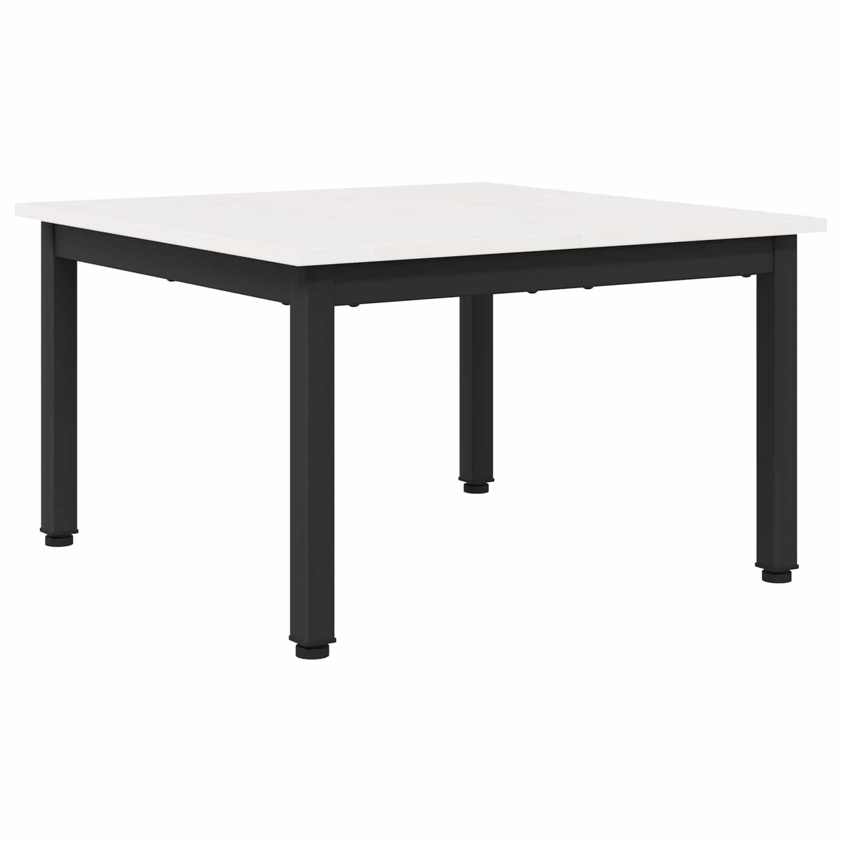 vidaXL Coffee Table White 60 x 60 x 36 cm Solid Pine Wood 2