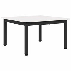 vidaXL Coffee Table White 60 x 60 x 36 cm Solid Pine Wood 2