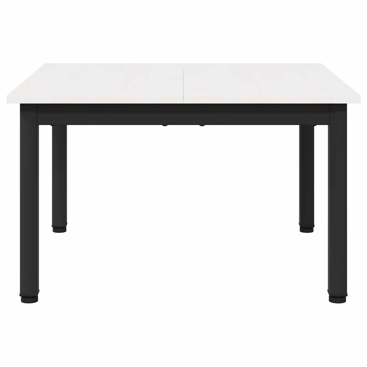 vidaXL Coffee Table White 60 x 60 x 36 cm Solid Pine Wood 5