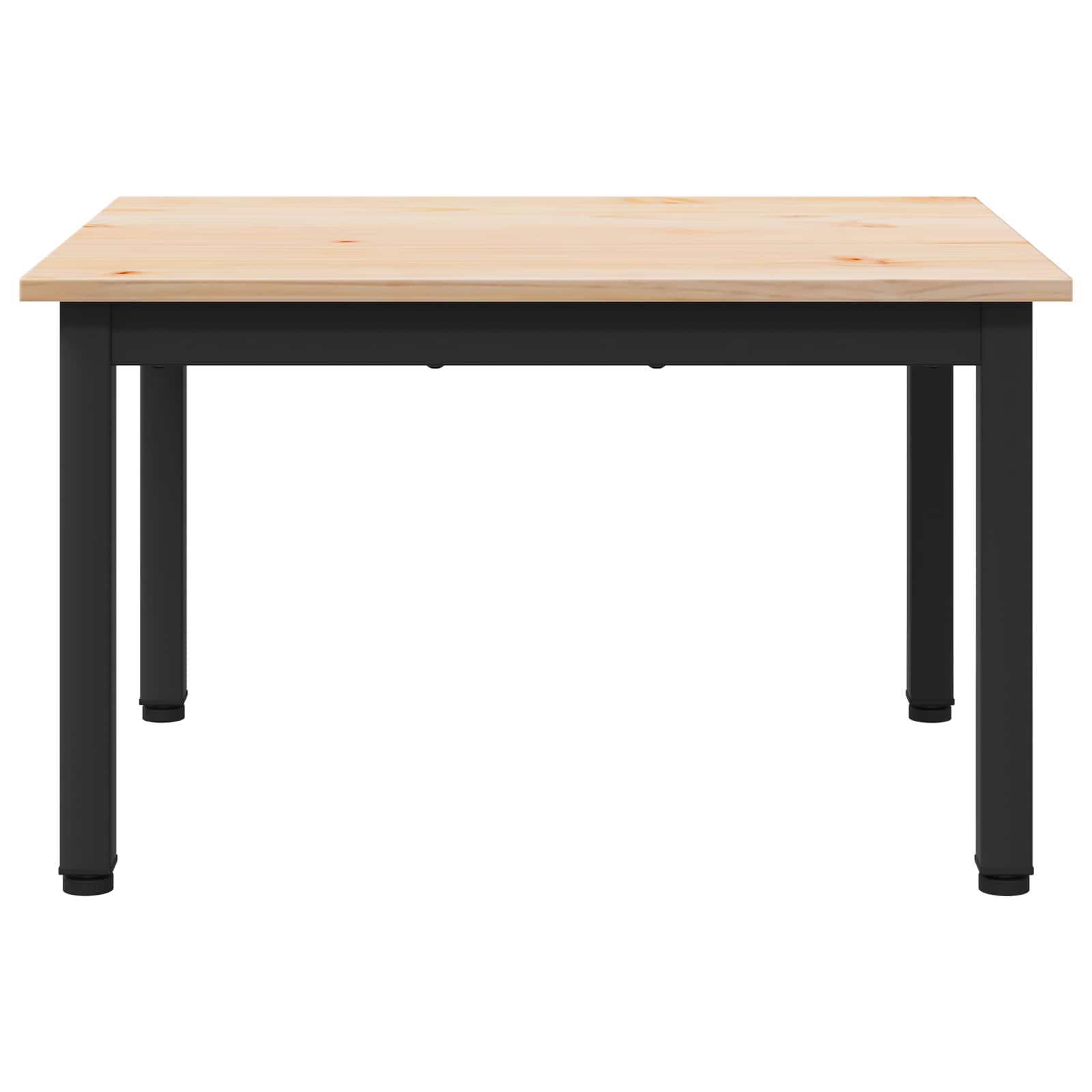 vidaXL Coffee Table Natural 60 x 50 x 36 cm Solid Pine Wood 5