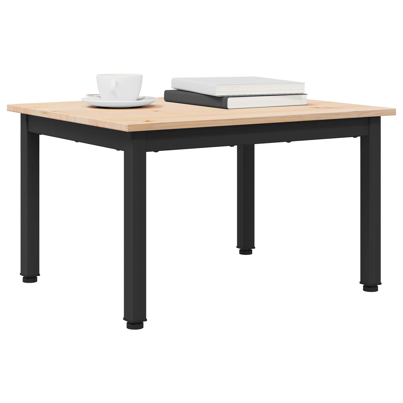 vidaXL Coffee Table Natural 60 x 50 x 36 cm Solid Pine Wood 3